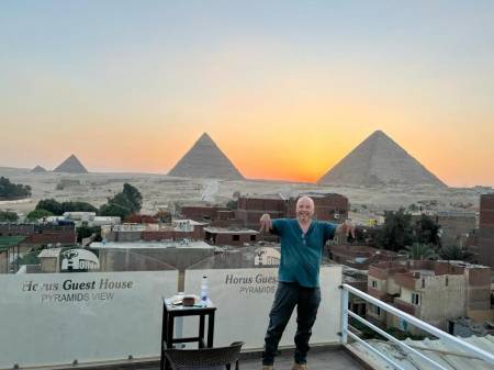 Horus Guest House Pyramids View1